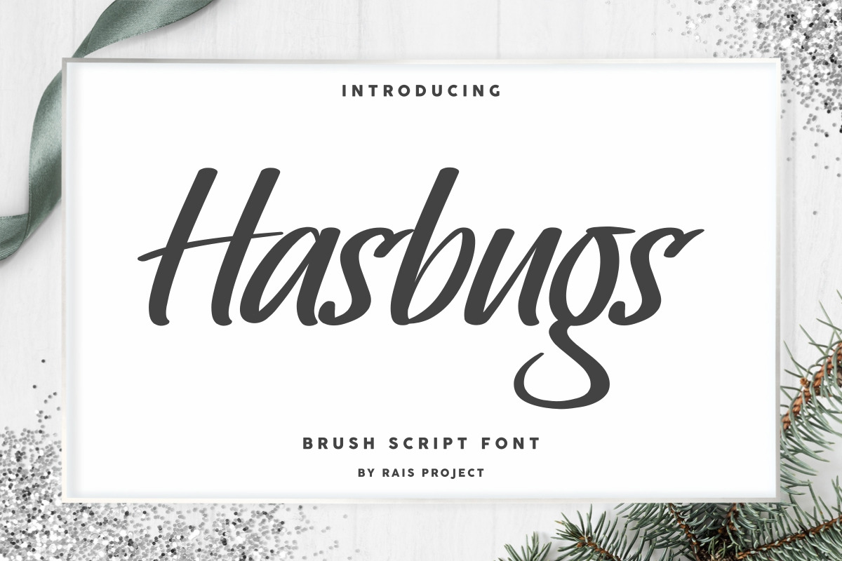 Hasbugs Brush Display Font Hasbugs Brush Display Font