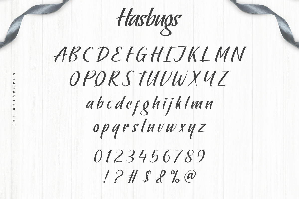 Hasbugs Brush Display Font Hasbugs Brush Display Font