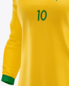 Women’s Long Sleece Football Kit Mockup – Half Side View