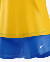 Women’s Long Sleece Football Kit Mockup – Half Side View