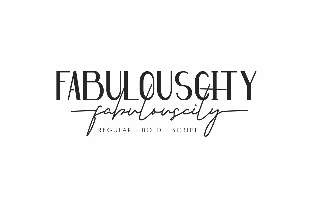 Fabulouscity Font Duo