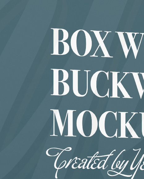 Box with Buckwheat Mockup