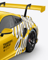 Sport Car Mockup - Half Side View (High-Angle Shot)