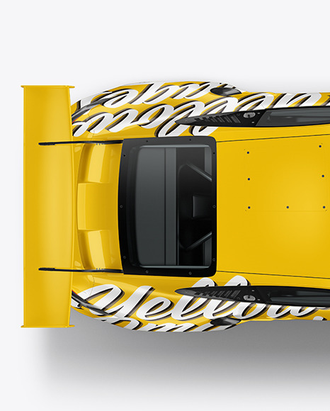 Sport Car Mockup - Top View