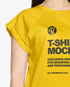 Woman in a T-Shirt Mockup