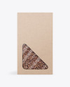 Kraft Paper Box with Buckwheat Mockup