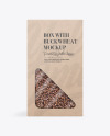 Kraft Paper Box with Buckwheat Mockup