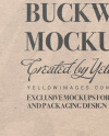 Kraft Paper Box with Buckwheat Mockup