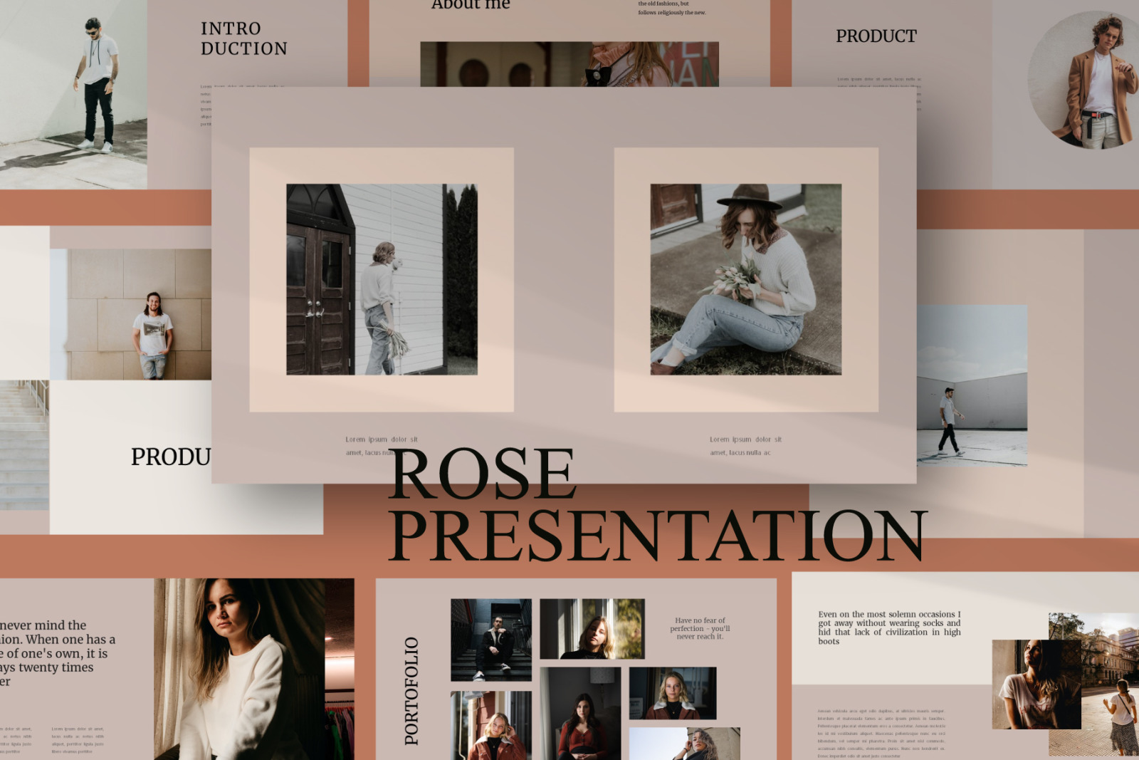 Rose Powerpoint Template Rose Powerpoint Template