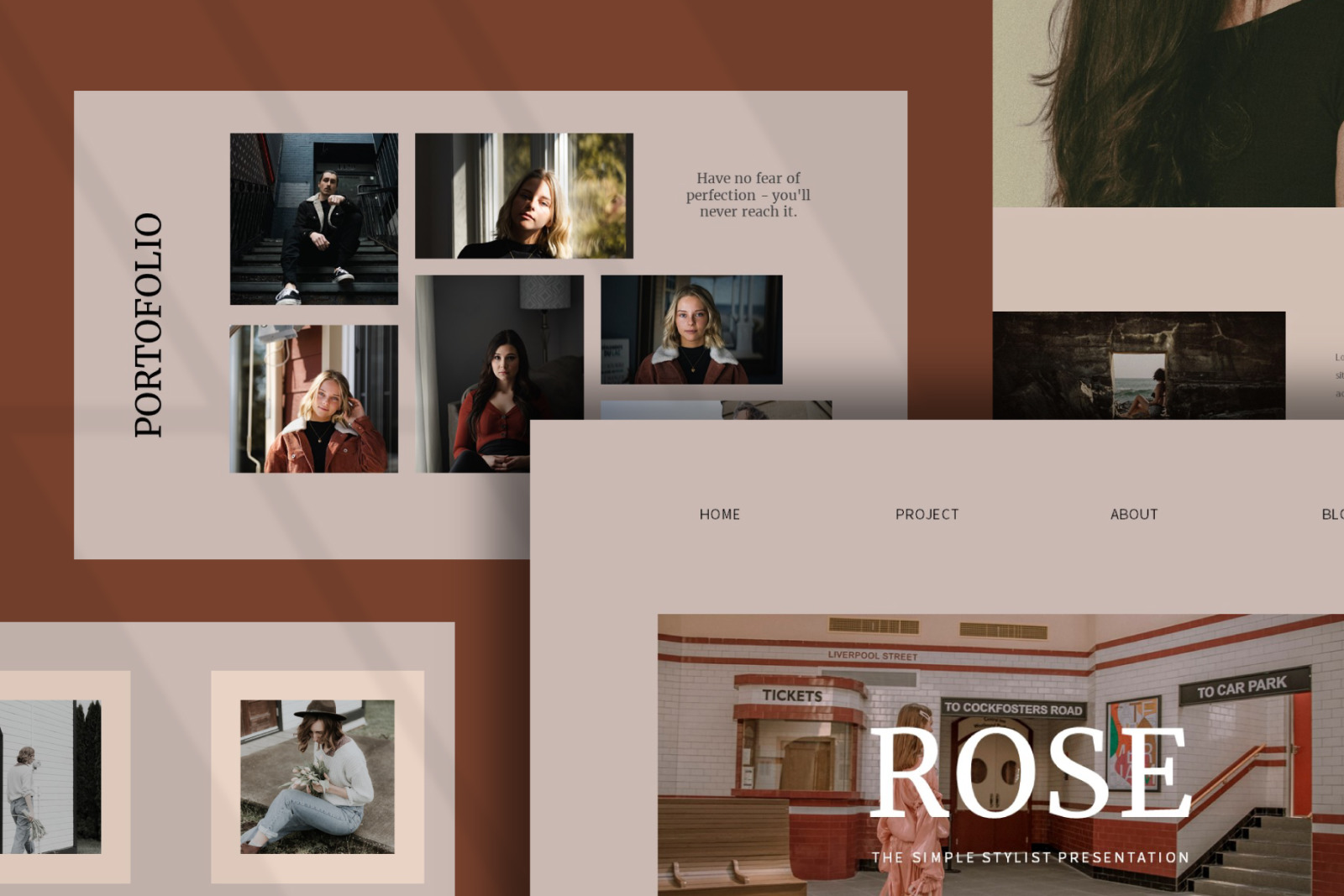 Rose Powerpoint Template Rose Powerpoint Template