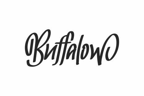 Buffalow Brush Hand Lettering Font - Original