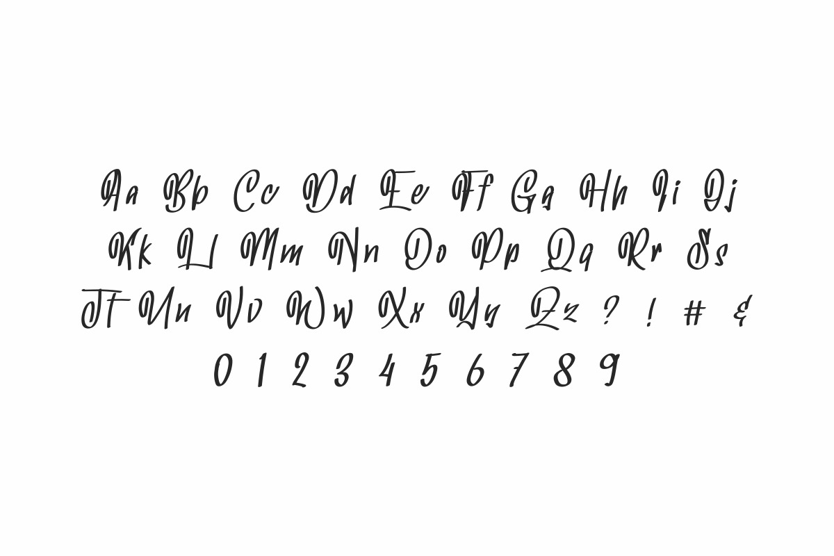 Buffalow Brush Hand Lettering Font Buffalow Brush Hand Lettering Font