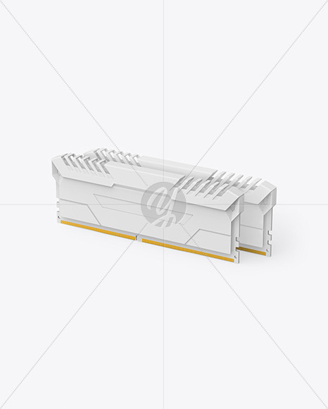 Two Modules of DDR4 RAM Mockup