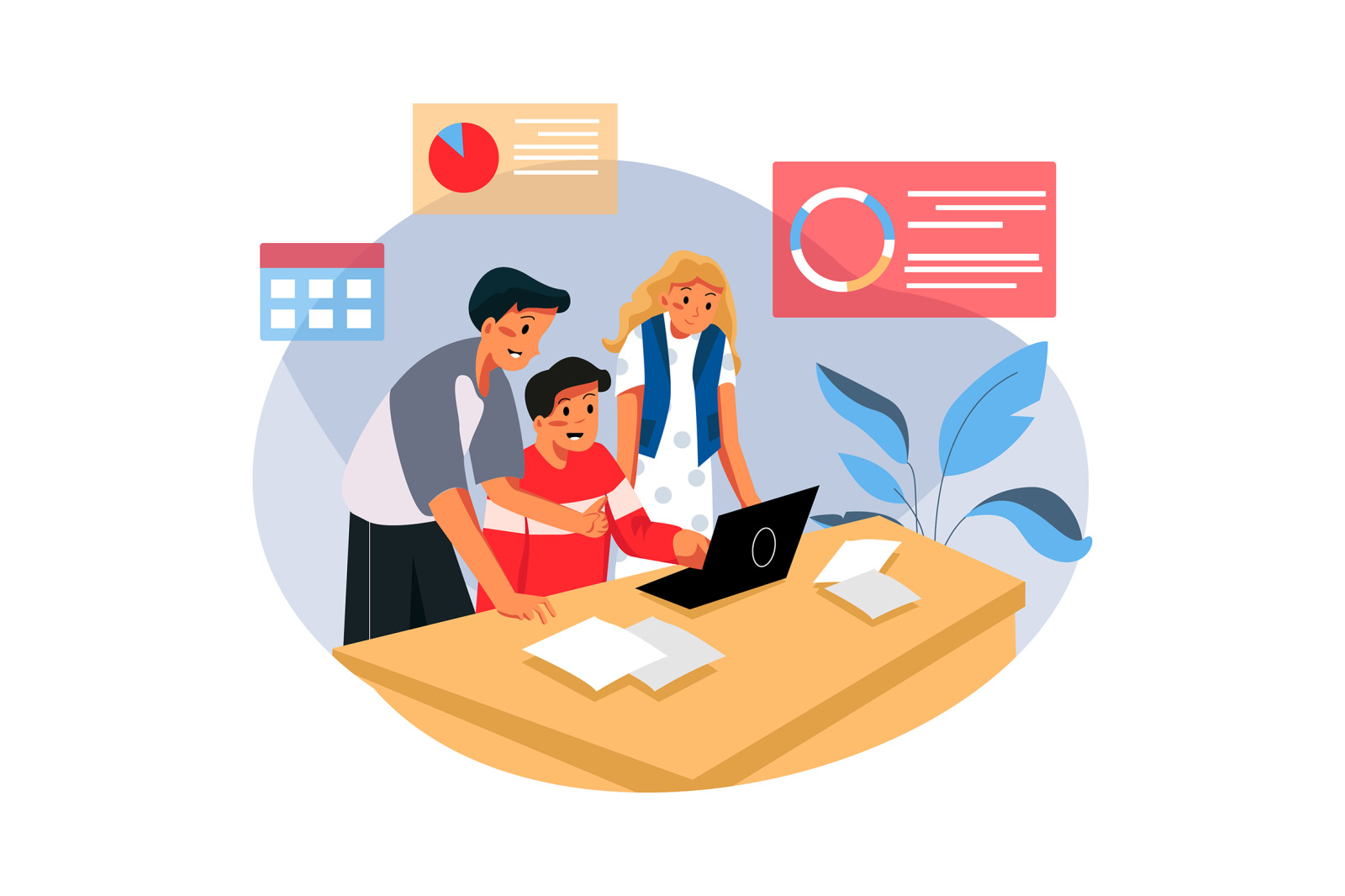 M187_Office Culture Illustrations M187_Office Culture Illustrations