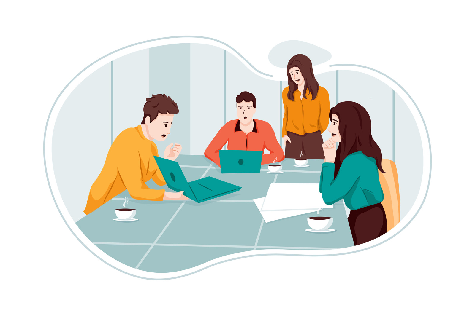 M228_Team Building Illustrations M228_Team Building Illustrations