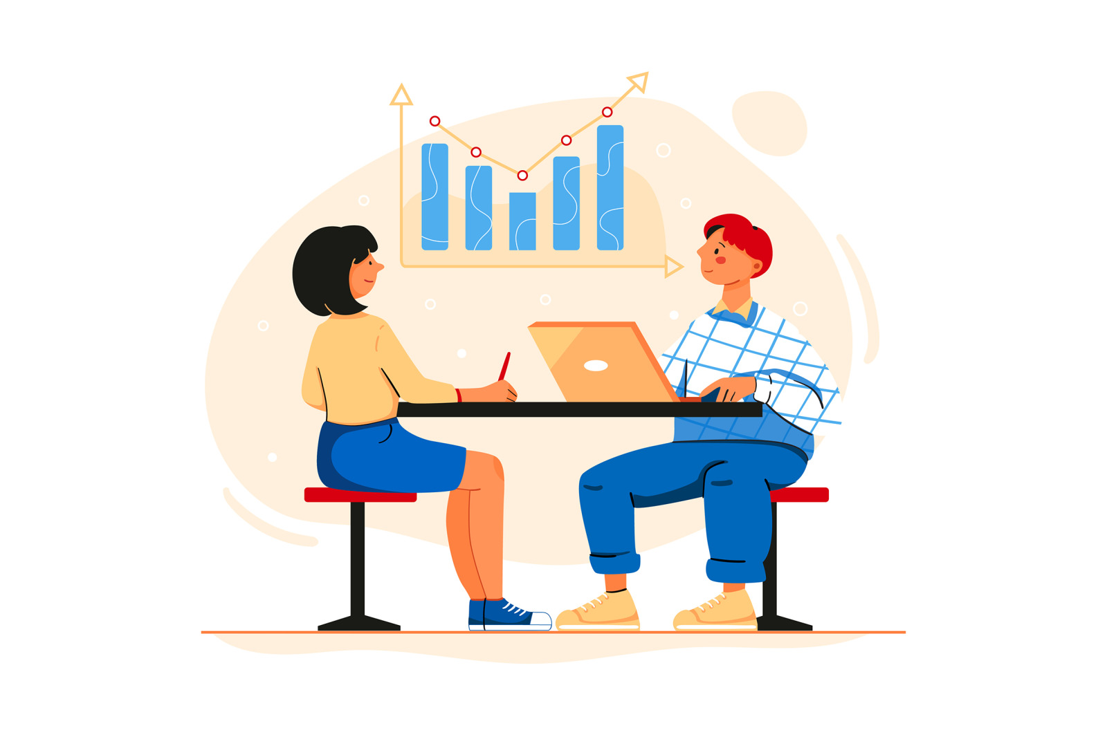 M229_Office Work Illustrations M229_Office Work Illustrations