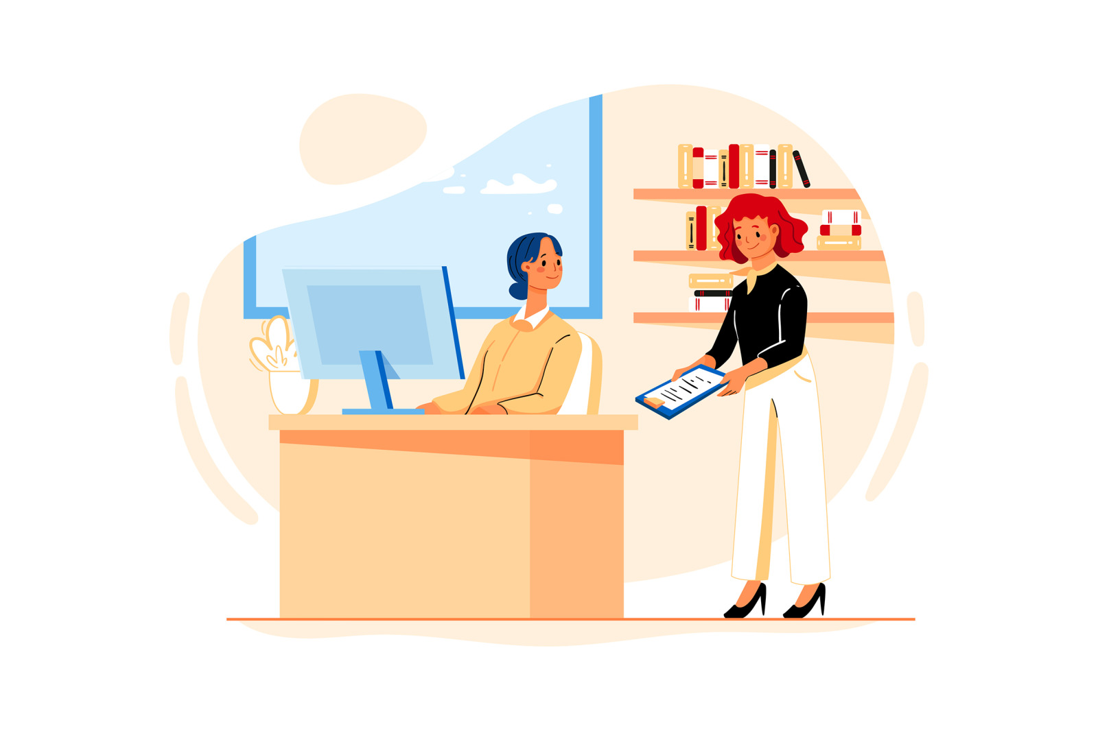 M229_Office Work Illustrations M229_Office Work Illustrations