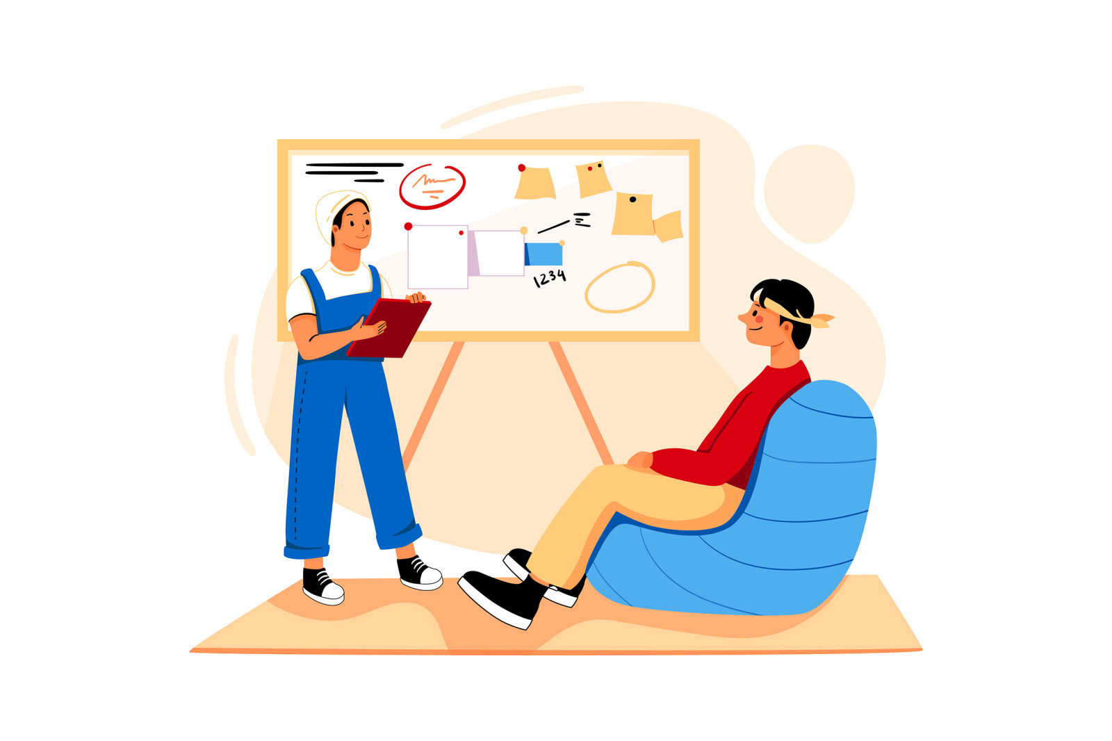 M229_Office Work Illustrations M229_Office Work Illustrations