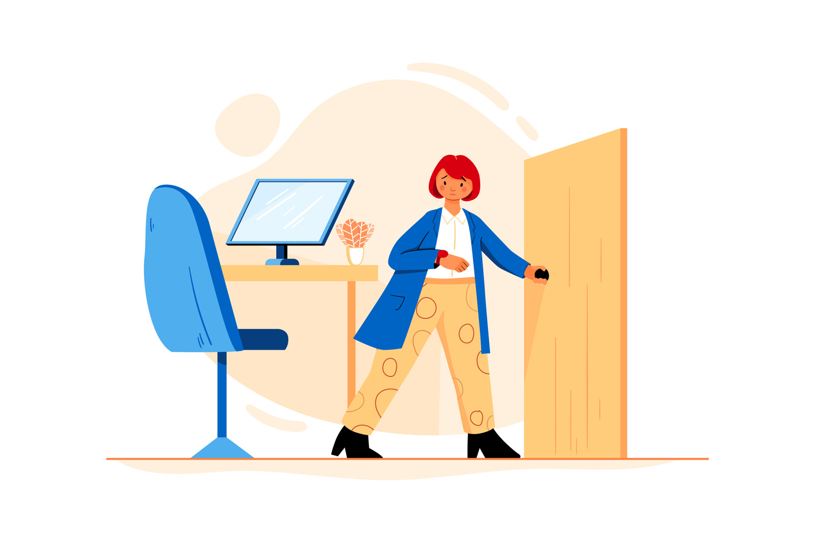 M229_Office Work Illustrations M229_Office Work Illustrations