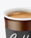 Paper Coffee Cup With Holder Mockup