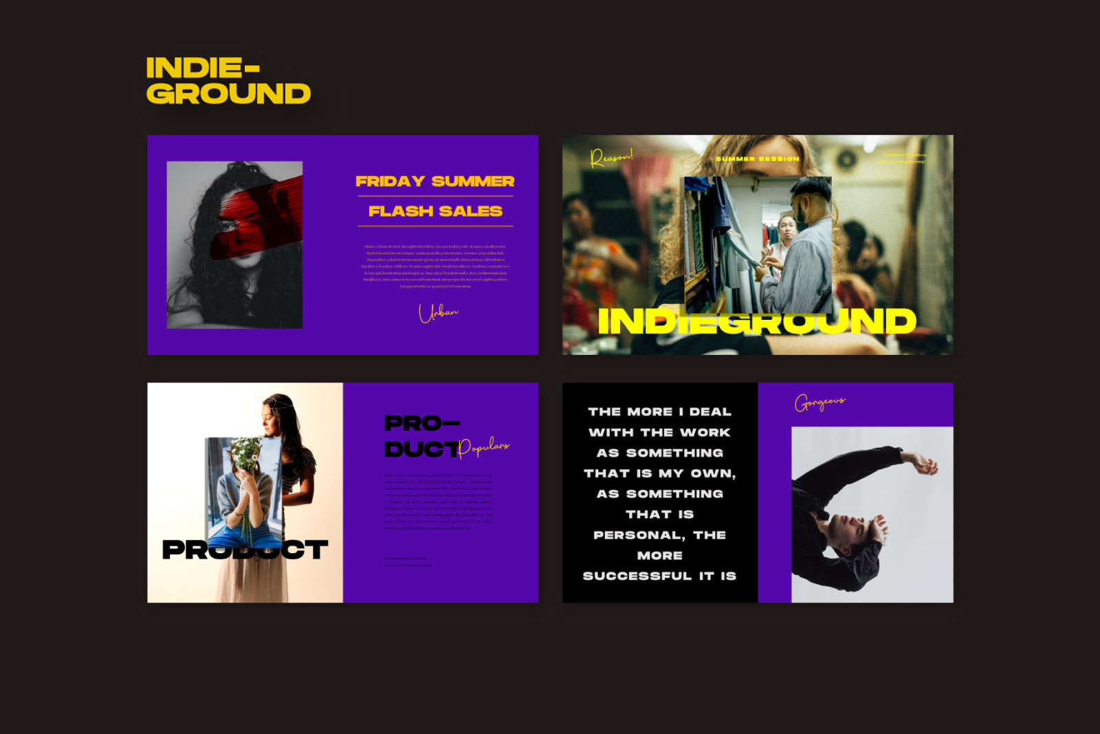 Indieground Keynote Template