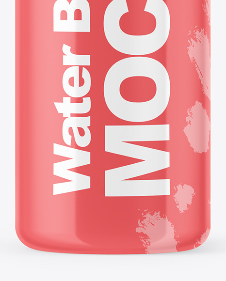 Glossy Water Bottle Mockup