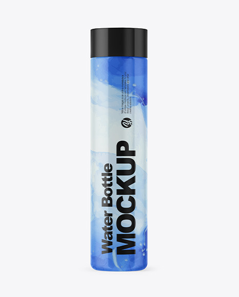 Glossy Water Bottle Mockup