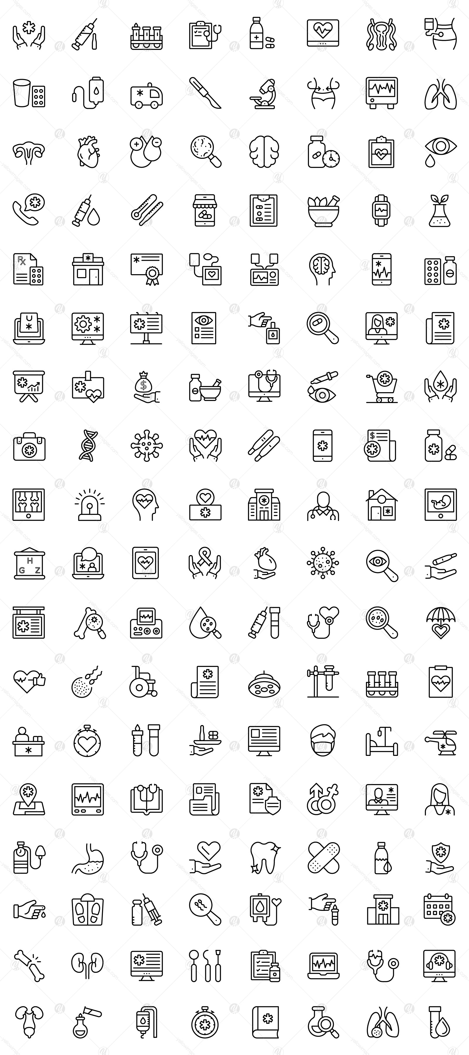 Set of Medical Icons Pack Set of Medical Icons Pack