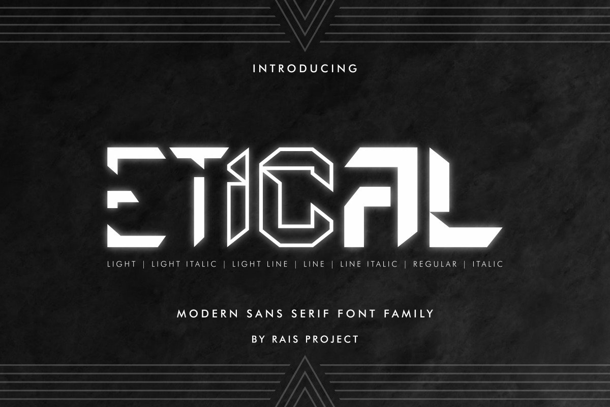 Etical Sans Serif Display Font Etical Sans Serif Display Font