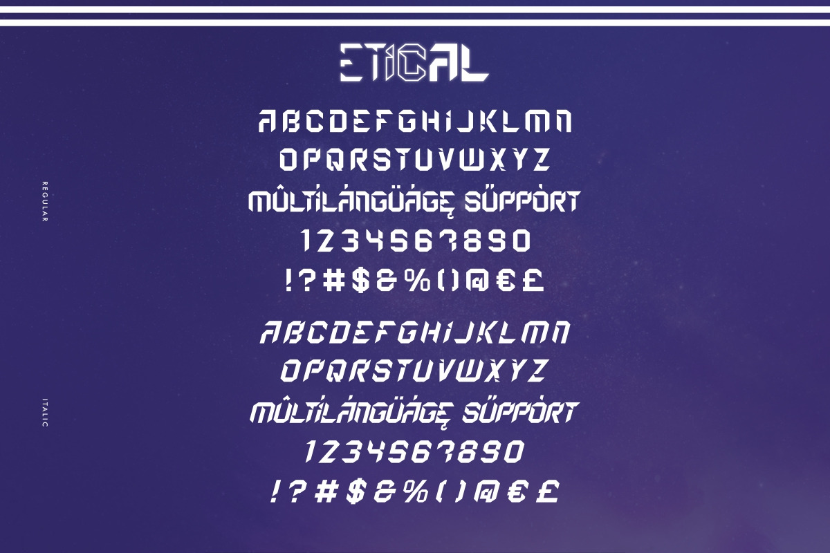Etical Sans Serif Display Font Etical Sans Serif Display Font