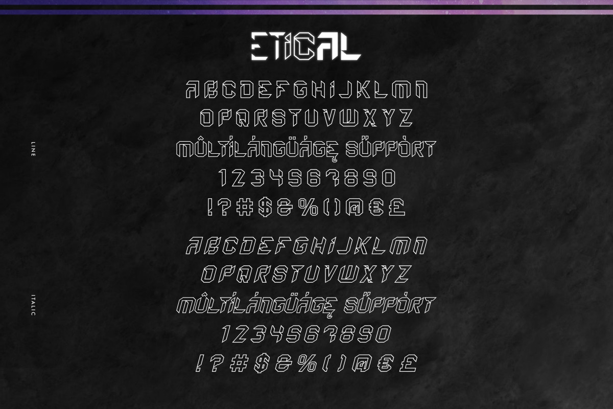 Etical Sans Serif Display Font Etical Sans Serif Display Font