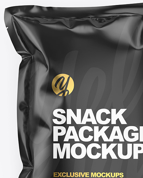 Glossy Snack Package Mockup