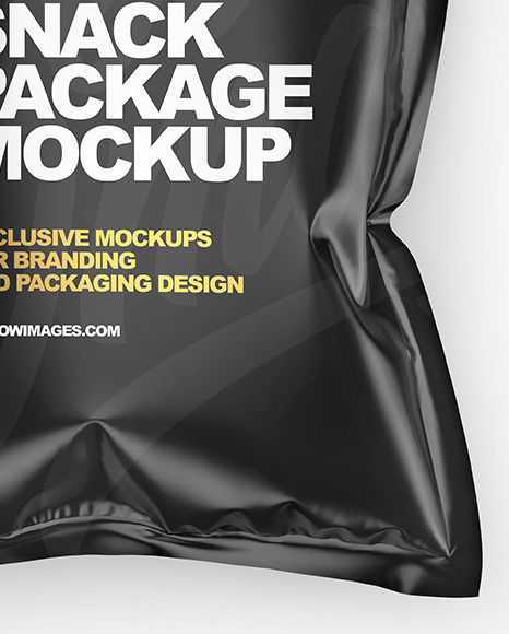 Glossy Snack Package Mockup