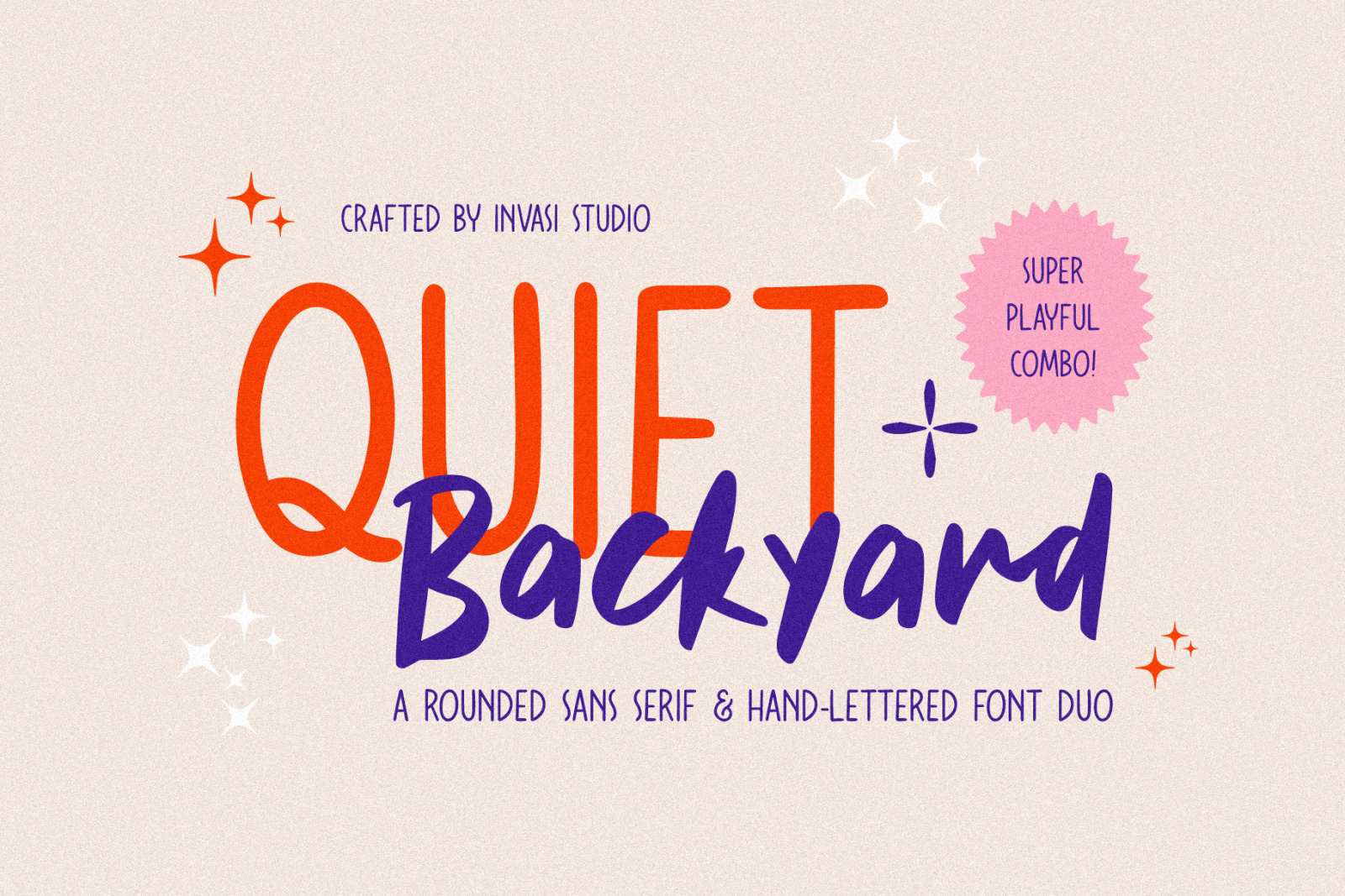 Quiet Backyard Font Duo Quiet Backyard Font Duo