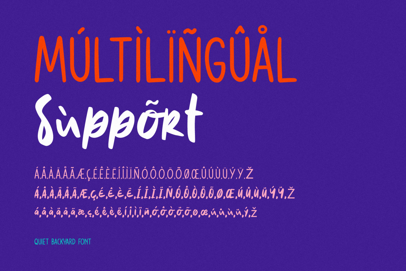 Quiet Backyard Font Duo