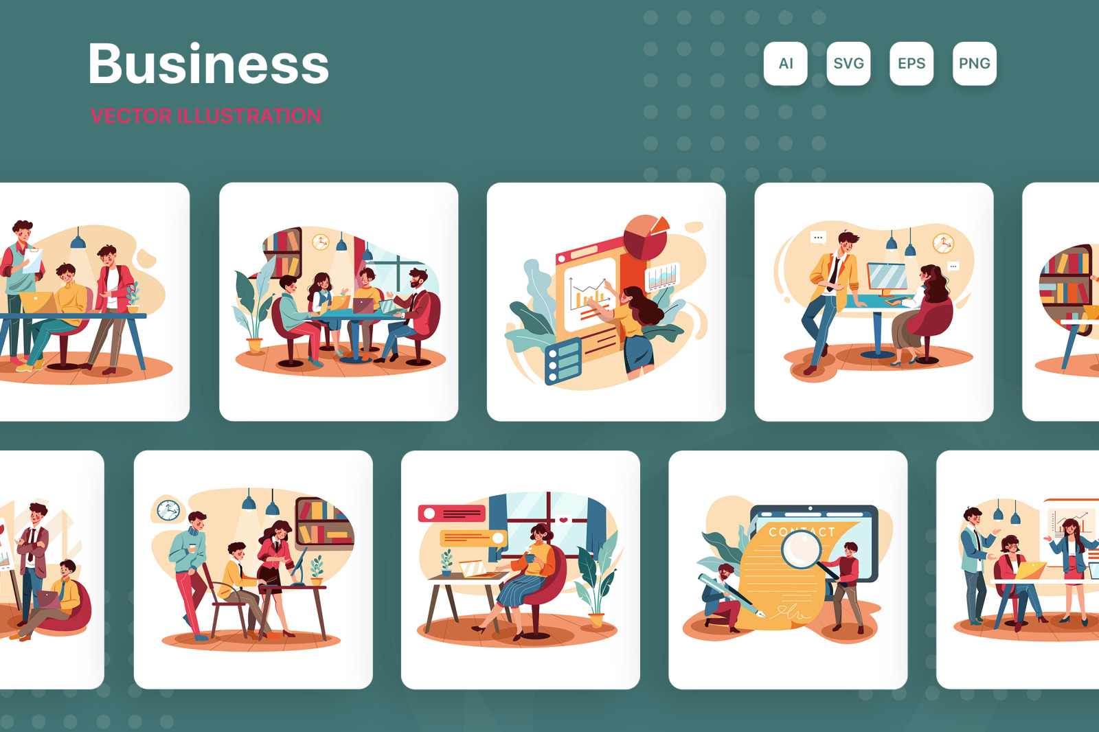 M198_Business Illustrations