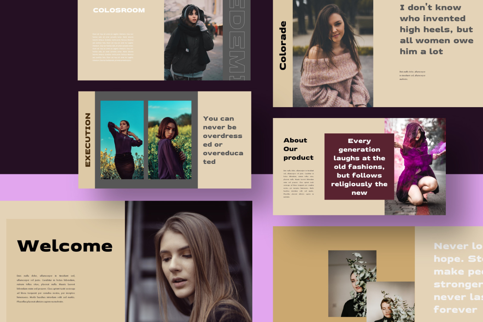 Violette Powerpoint Template