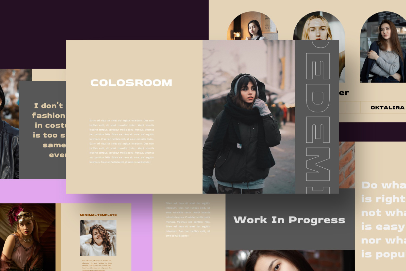 Violette Powerpoint Template