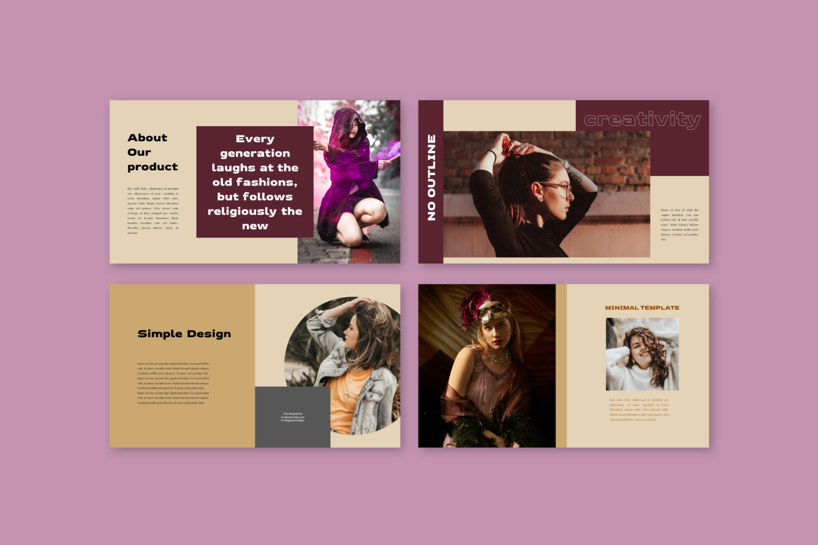 Violette Powerpoint Template