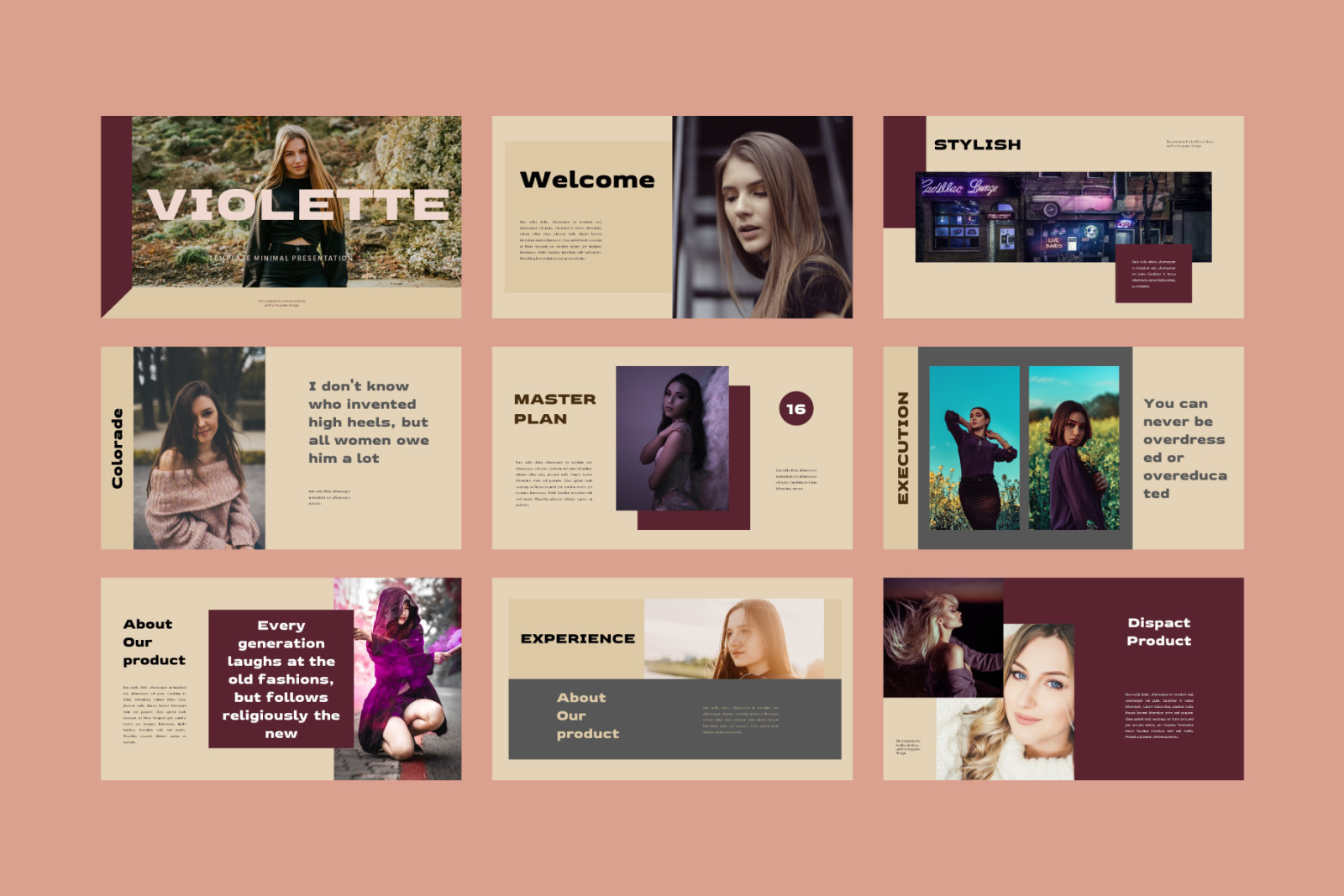 Violette Powerpoint Template Violette Powerpoint Template