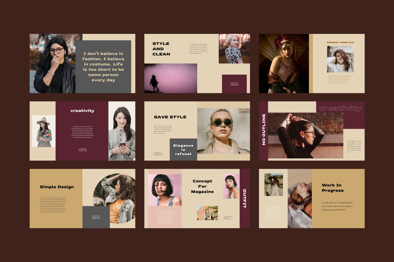 Violette Powerpoint Template