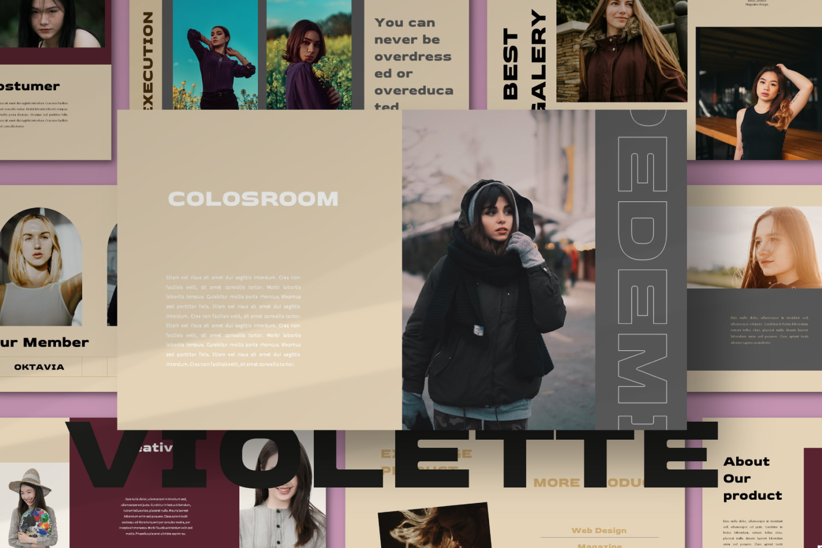 Violette Keynote Template Violette Keynote Template