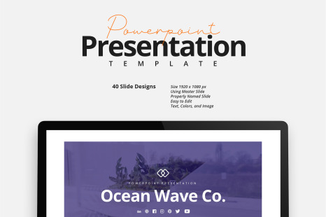 Creative Corporate PowerPoint Presentation Template - Image branding