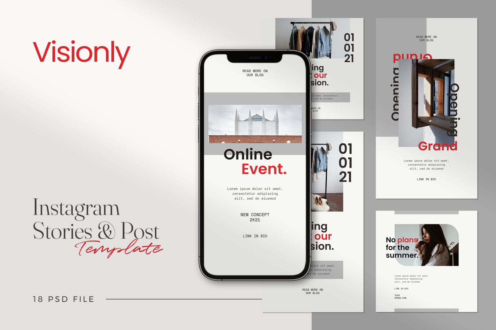 Visionly Instagram Template Visionly Instagram Template