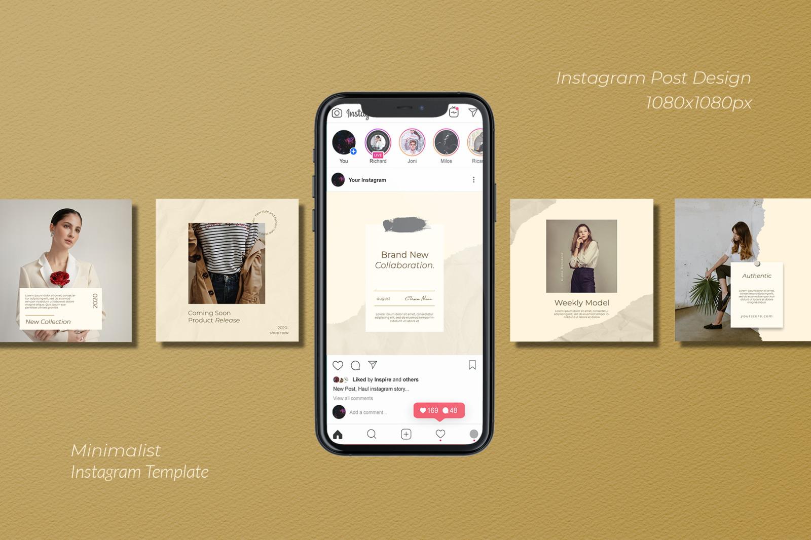 Minimalist Instagram Teemplate Minimalist Instagram Teemplate