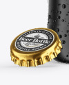 Ceramic Beer Bottle w/ Condensation Mockup