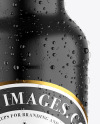 Ceramic Beer Bottle w/ Condensation Mockup