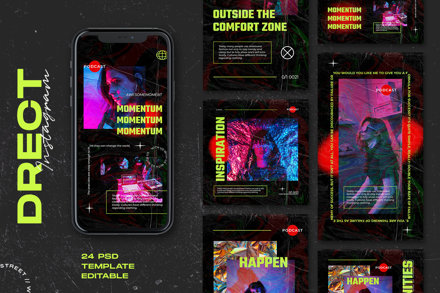 Drect Instagram Template Drect Instagram Template