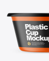 Matte Plastic Cup Mockup