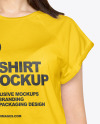 Woman in a T-Shirt Mockup